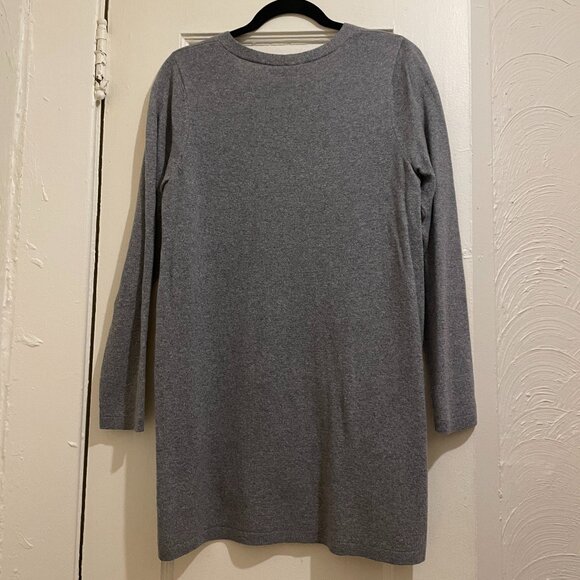 NWT New Eileen Fisher Cashmere Ash Gray V-Neck Tunic Sweater Size S/P - Picture 4 of 9